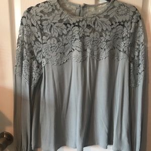 Blue h&m blouse